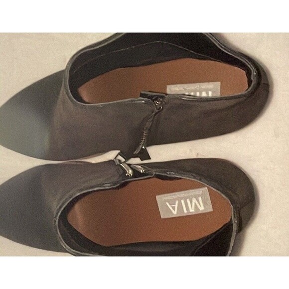 MIA Patton BLACK Ankle BOOTS Women's Size 9M Heeled Zippered Booties - Picture 11 of 11